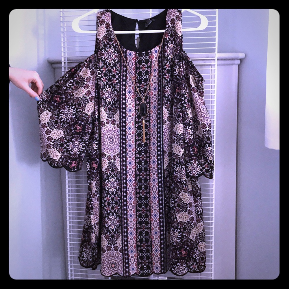 NWT - Cold Shoulder Boho Style Dress